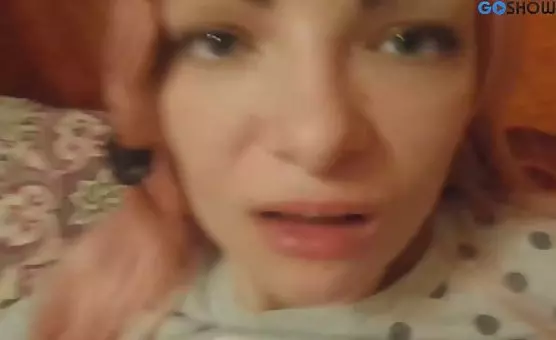 Lady with Charming Wig Teases with Tittilation and Hard Nipples